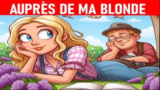 AUPRÈS DE MA BLONDECOMPTINEchanson avec paroles [upl. by Larry]