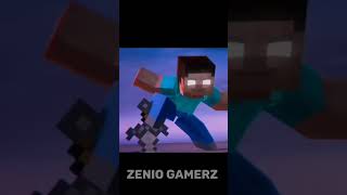 Herobrine Vs Steve 💀💀minecraft herobrine steve [upl. by Yetti]