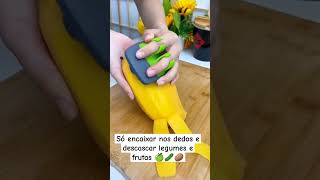 Descascador de Legumes Frutas Encaixe nos dedos achadinhosdashopee achadinhoshopee cozinha [upl. by Remat]