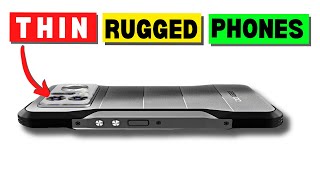 BEST THIN RUGGED PHONES 5 More THINNEST Rugged Phones [upl. by Atsylac]