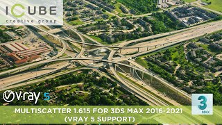 Multiscatter 1615 for 3Ds MAx 20162021 Vray 5 Support [upl. by Della]