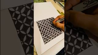 Zentangle pattern  How to Draw Easy Zentangle Patterns for Beginners [upl. by Daahsar]