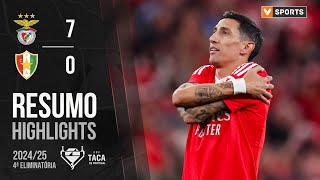 Resumo Benfica 70 Estrela Amadora Taça de Portugal 2425 [upl. by Freddie]