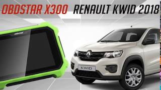 OBDSTAR X300  RENAULT KWID 2018 [upl. by Onstad]