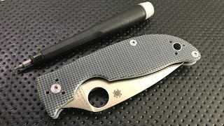 How to disassemble and maintain the Spyderco Polestar Pocketknife [upl. by Perle]