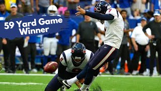 Texans 59 Yard Game Winning Fielg Goal vs Bills [upl. by Norreg]