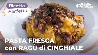 PASTA FRESCA all’UOVO con RAGÙ di CINGHIALE la toscana direttamente a casa vostra [upl. by Latsyrk]