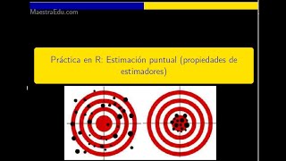 Práctica en R Estimación puntual propiedades de estimadores [upl. by Lilllie]