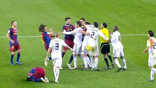 El Clasico  Real Madrid vs Barcelona Fights Fouls Red Cards [upl. by Prunella678]