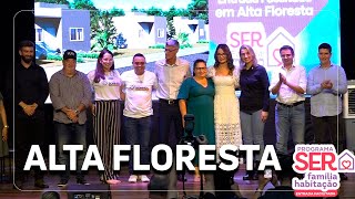 Primeiradama de MT prestigia lançamento do SER Família Habitação em Alta Floresta [upl. by Alihet]