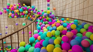 Balls on spiral stair  Unreal Engine 5 version [upl. by Adnwahs]