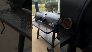 Seasoning my new Char Griller Grand Champ XD offset bbq [upl. by Emarie616]