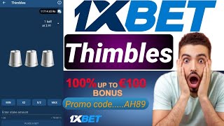 quotThimbles gamequot 1xbet 250000 winning proof 💵Tricks and tips with hack file💯 [upl. by Ecienal481]