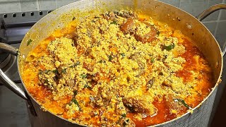 Best Method To Make Egusi Soup  How To Cook Nigerian Super Lumpy Egusi Soup [upl. by Naujak]