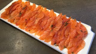 Saumon gravlax maison [upl. by Lynd]