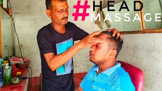 indian head massage and back massage🇮🇳💆‍♂️💈 relaxing massage videoASMRBARBERSMASSAGE [upl. by Denver939]