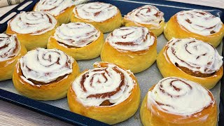 Klasyczne amerykańskie bułeczki cynamonowe  Cynabon  Cinnamon Rolls  Przepisy od Olgi [upl. by Anagrom]