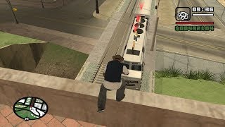 GTA San Andreas  Wrong Side of the Tracks  Big Smoke mission 3  Method 6  LV Gym Moves [upl. by Sitoeht403]