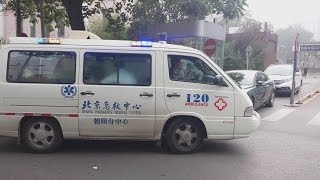 Beijing 2x Ambulance responding 北京两辆救护车出警 [upl. by Abbotson616]