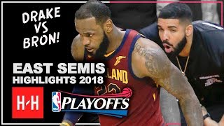 LeBron James Full Series Highlights vs Toronto Raptors 2018 Playoffs ESCF  LeBronto vs Drake [upl. by Ahsiener]