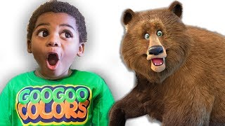 BROWN BEAR WHAT DO YOU SEE Educational Pretend Play Story with Lightning McQueen amp Goo Goo Colors [upl. by Lisette]