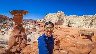 What Hiking Is Like On Mars  Toadstool Hoodoos Utah [upl. by Power]