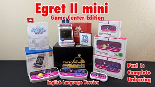 Part 1 Egret II mini Game Center Edition Special Blue English Language Ver  Complete Unboxing [upl. by Halil845]