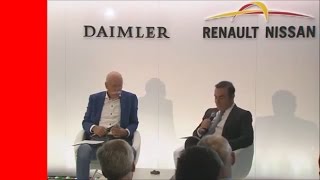 Dr Dieter Zetsche and Carlos Ghosn Daimler amp Nissan Press Conference [upl. by Orozco]