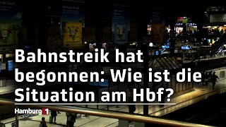 Sechstägiger GDLStreik hat begonnen Große Einschränkungen im Bahnverkehr [upl. by Thier]