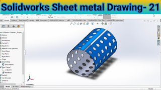 Solidworks drawing practice 21  Solidworks Drawing [upl. by Fagin]