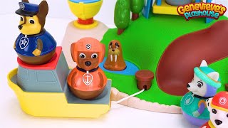 Lets Learn with Paw Patrol Weebles and Lighthouse Playset [upl. by Atsirk237]