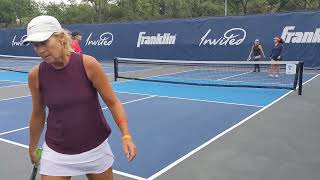 Womens 40 50 Pickleball at Nationals 2023 [upl. by Ellerahs]