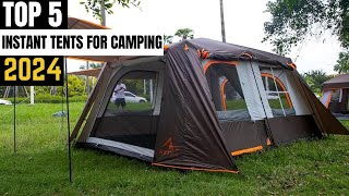 TOP 5 Best Instant Tents for Camping 2024 [upl. by Yenrab]