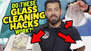 Car glass cleaning hacks We put them to the test to find out which one is the BEST [upl. by Oigimer222]