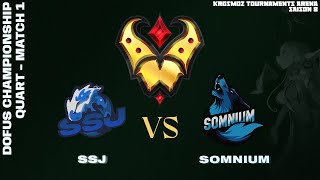 DOFUS Championship Fall 2024  Quart  SSJ vs Somnium  Match 1 [upl. by Petracca779]