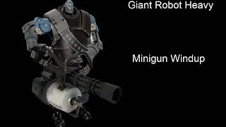 TF2 MvM all unique Giant Robot weapon sounds [upl. by Itirahc897]