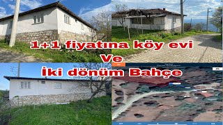 Sahibinden 345 m2 arsa içinde köy evi ve 2 dönüm bahçe satılıktırEv ile bahçe arası 40 metre [upl. by Mahmud]