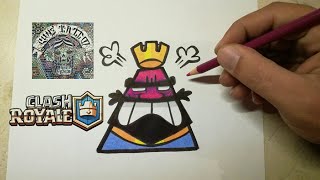 COMO DIBUJAR AL EMOJI ENOJADO  CLASH ROYALE [upl. by Carleen134]