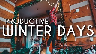 Productive Winter Days  Christmas Decorating  Holiday Hosting  Shopping [upl. by Graniah]