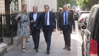 Bernard Arnault Delphine Arnault arrive at dior HC Fashion Show in Paris [upl. by Mailand]