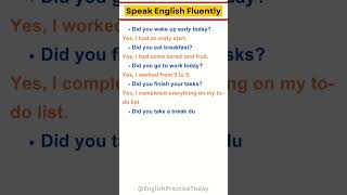 Practice Daily English Conversations  Simple Questions amp Answers for Fluency shorts learnenglish [upl. by Renee252]