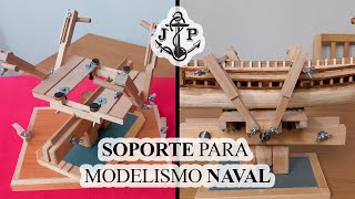 SOPORTE GIRATORIO para MODELISMO NAVAL y para otros modelismos que haya que sujetar piezas [upl. by Assilen]