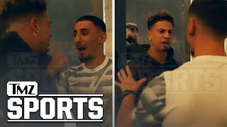 Austin McBroom And AnEsonGib Nearly Come To Blows At TMZ Office  TMZ Sports [upl. by Rancell]