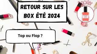 Favoris  Top et Flop été 2024 retours sur les produits testés dans les box beauté de lété [upl. by Ellenid]