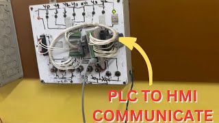 PLC TO HMI COMMUNICATION  automation plc hmi LucknowAutomation [upl. by Seligman]