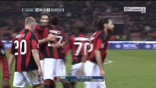 Robinho Goal on Palermo  10112010 [upl. by Adora]