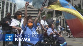 Grassy Narrows members want compensation over mercury poisoning  APTN News [upl. by Enelhtak14]