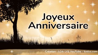 Joyeux Anniversaire  jolie carte pour une personne géniale [upl. by Ripleigh]