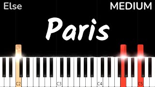 Paris MEDIUM Piano Tutorial [upl. by Dustin]