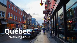 Église SaintRoch  Rue SaintJoseph  Walking in Quebec city  Tour 2023 UHD [upl. by Ecreip]